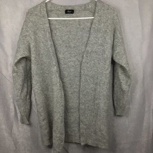 Magasin Women's Mohair/Wool Open Front Sweater Size Small Gray